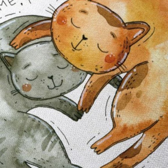 Purr throw pillow - Picture 4 of 5